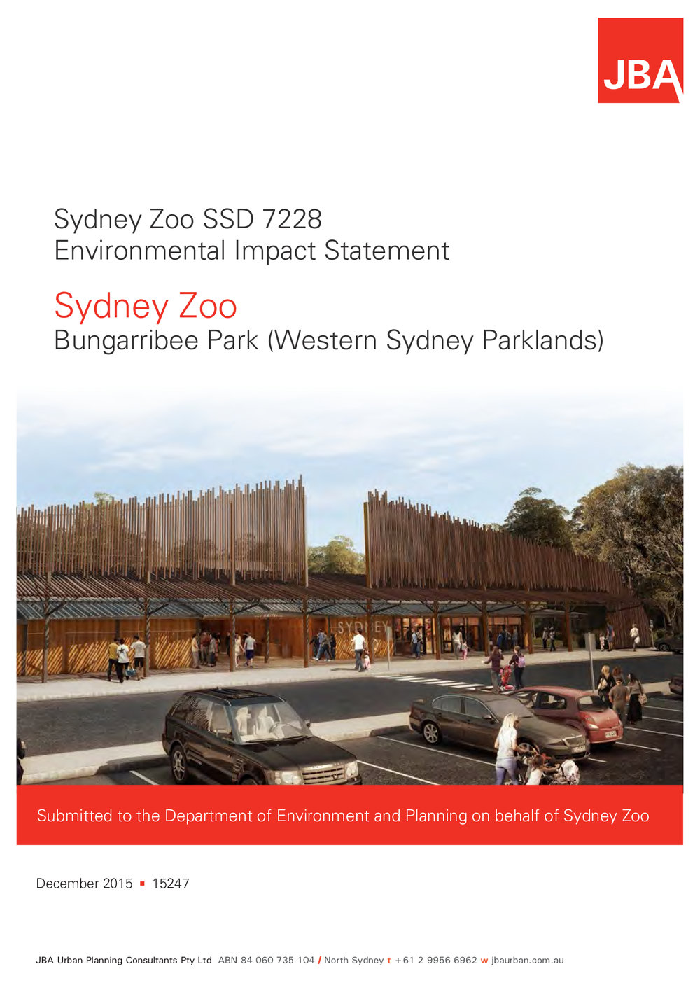Sydney Zoo Bungarribee Park, Environmental Impact Statement, 2015