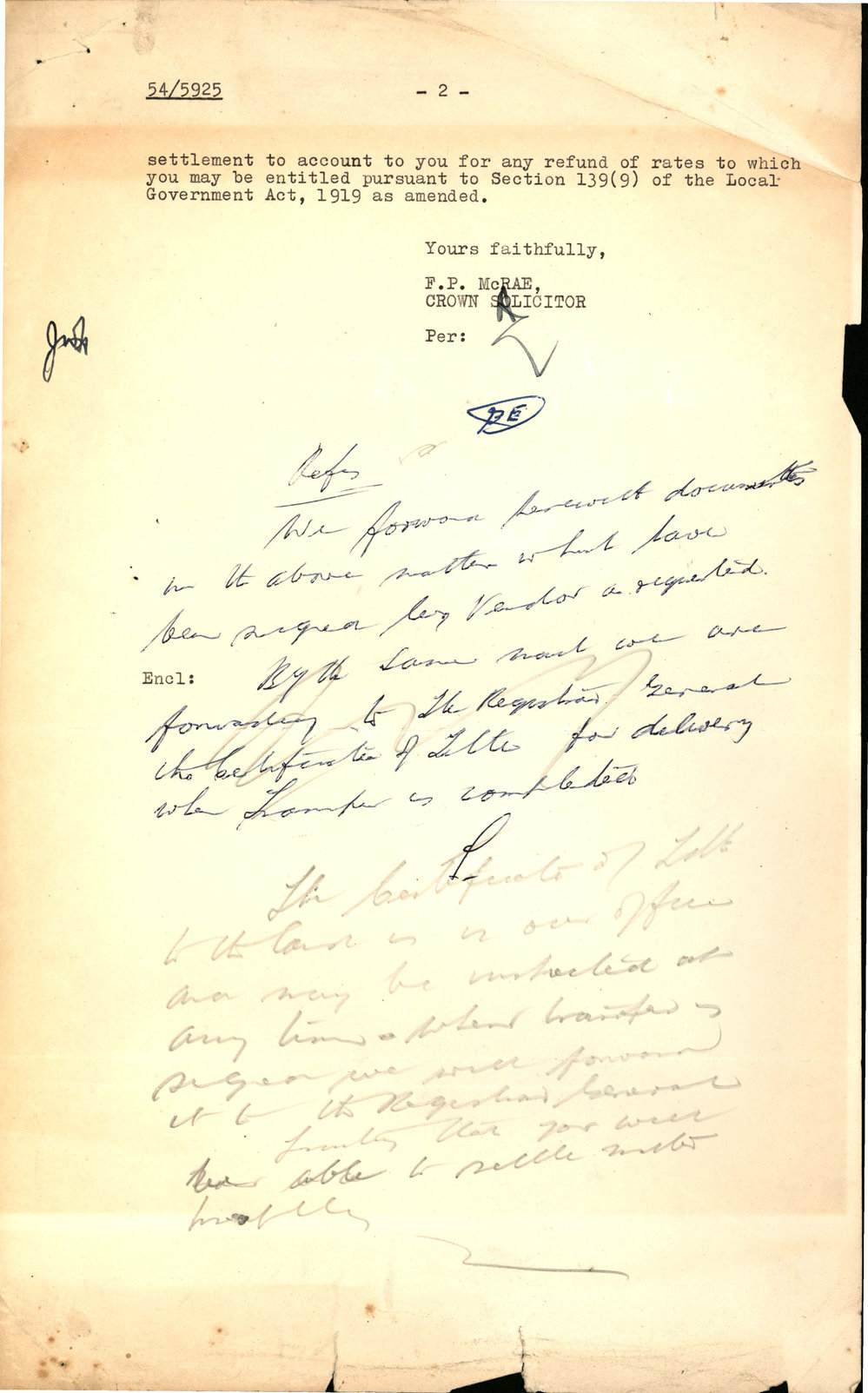Undated handwritten document