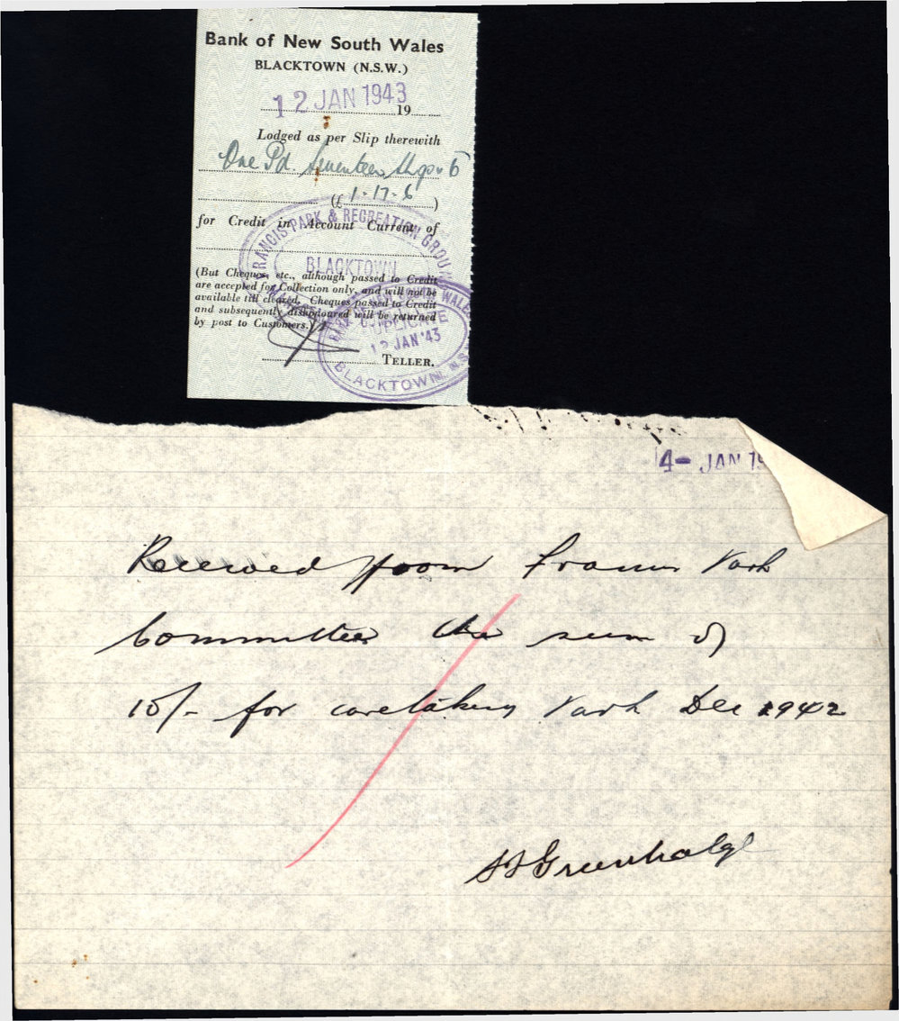 Miscellaneous Receipts, 1943