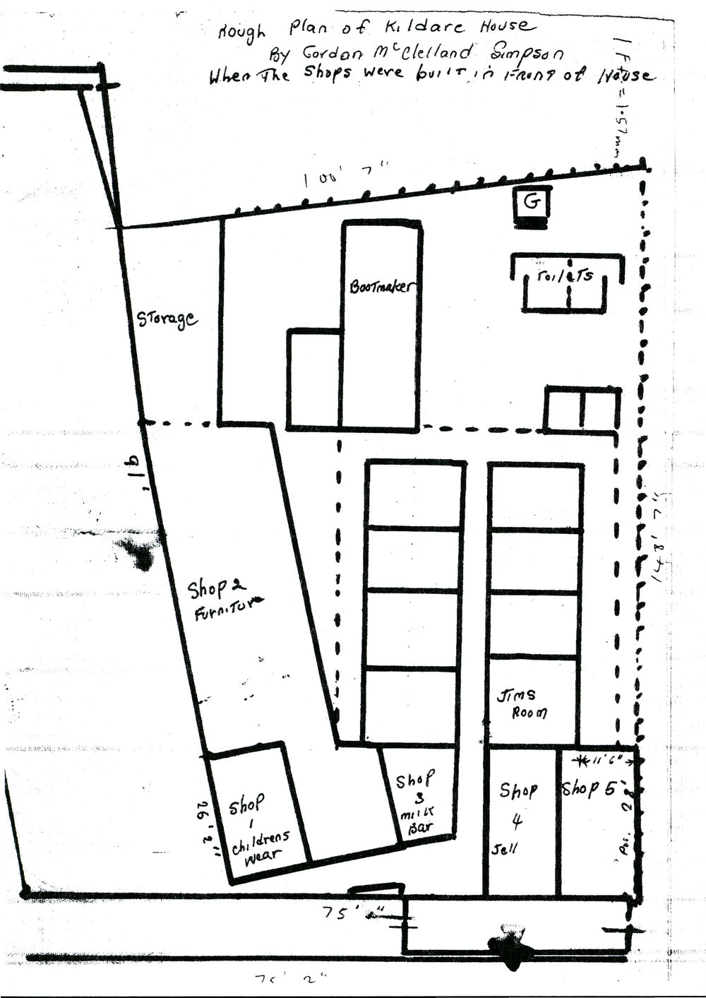 Plan of Kildare House and grounds, Blacktown Road, Blacktown, c1952.