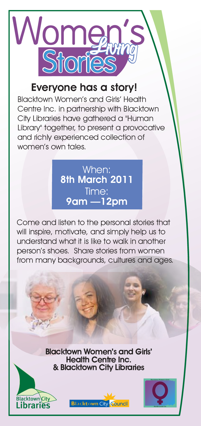 Women's Living Stories, 2011