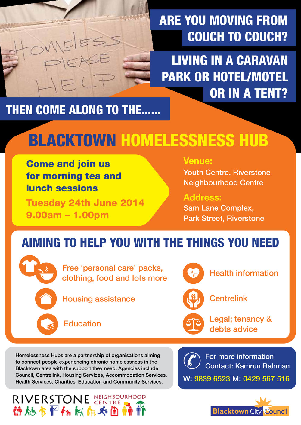 Blacktown Homelessness Hub, 2014