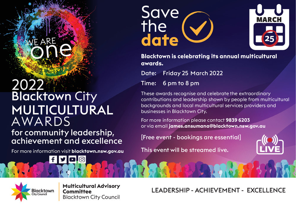 Blacktown City Multicultural Awards, 2022