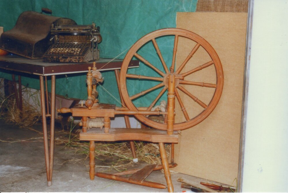 Spinning wheel at Prospect cottage