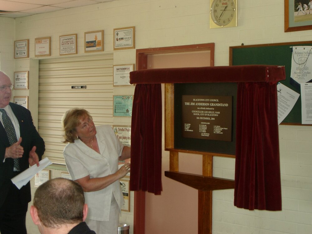 The Jim Anderson Grandstand at Glendenning - official opening