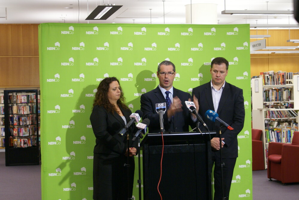 NBN launch, Max Webber Library, 2013