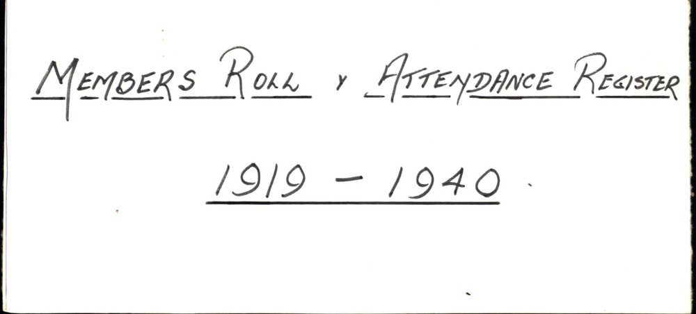 Membership Book, Blacktown &amp; District Agricultural Society, 1919-1940, Part 1