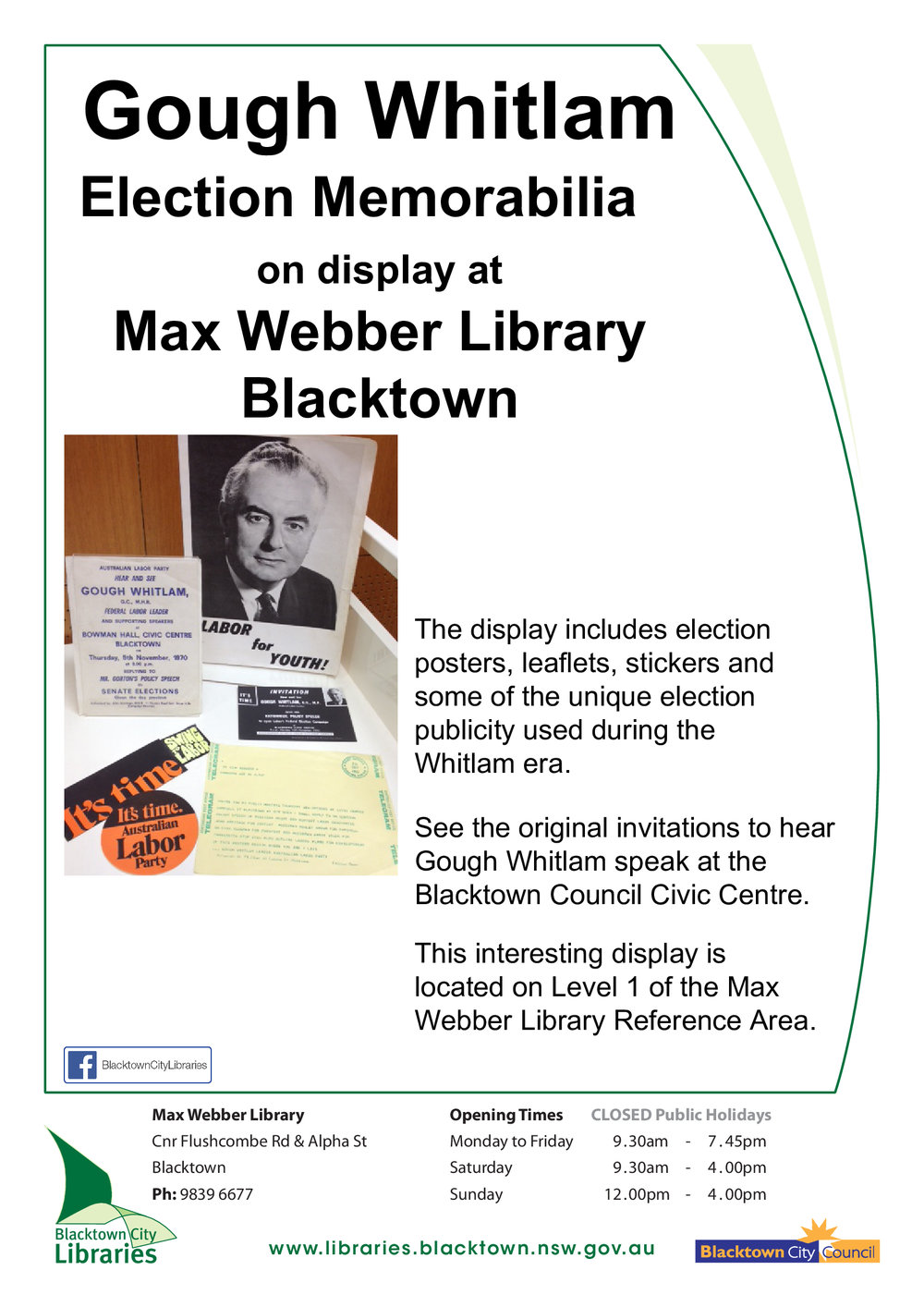 Gough Whitlam Election Memorabilia, c2012