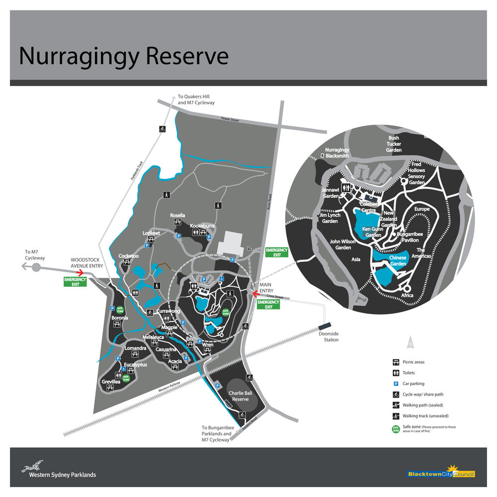 Nurragingy Reserve Map, Doonside