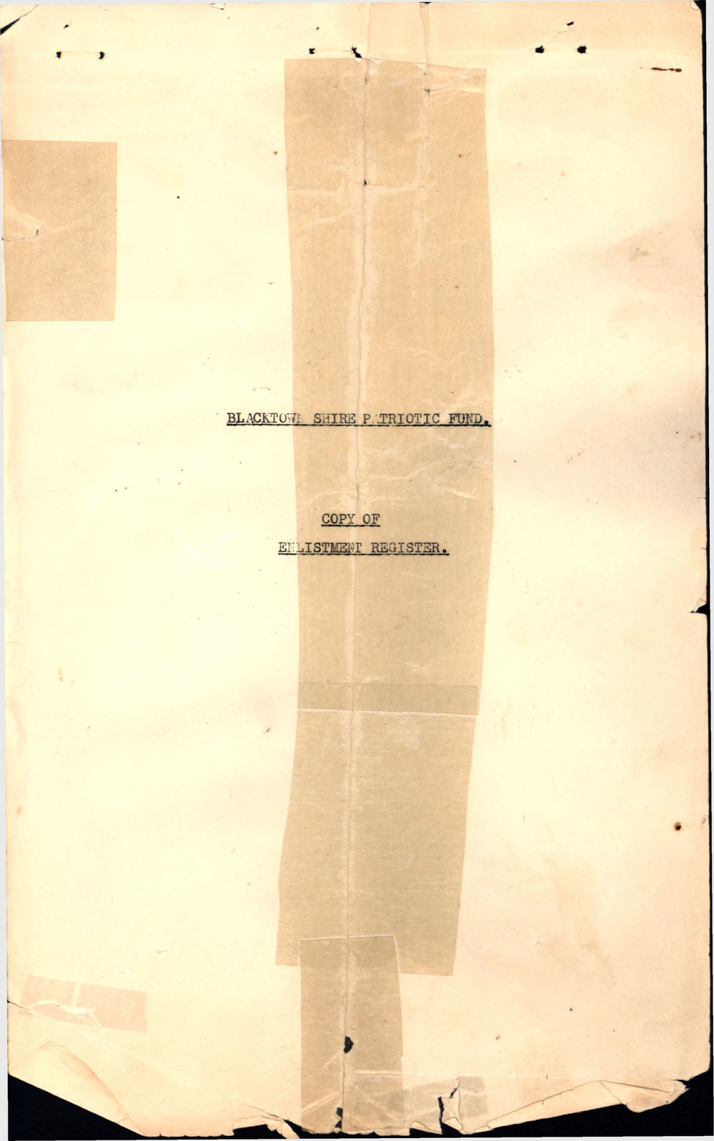 Blacktown Shire World War 2 Patriotic Fund, c1945