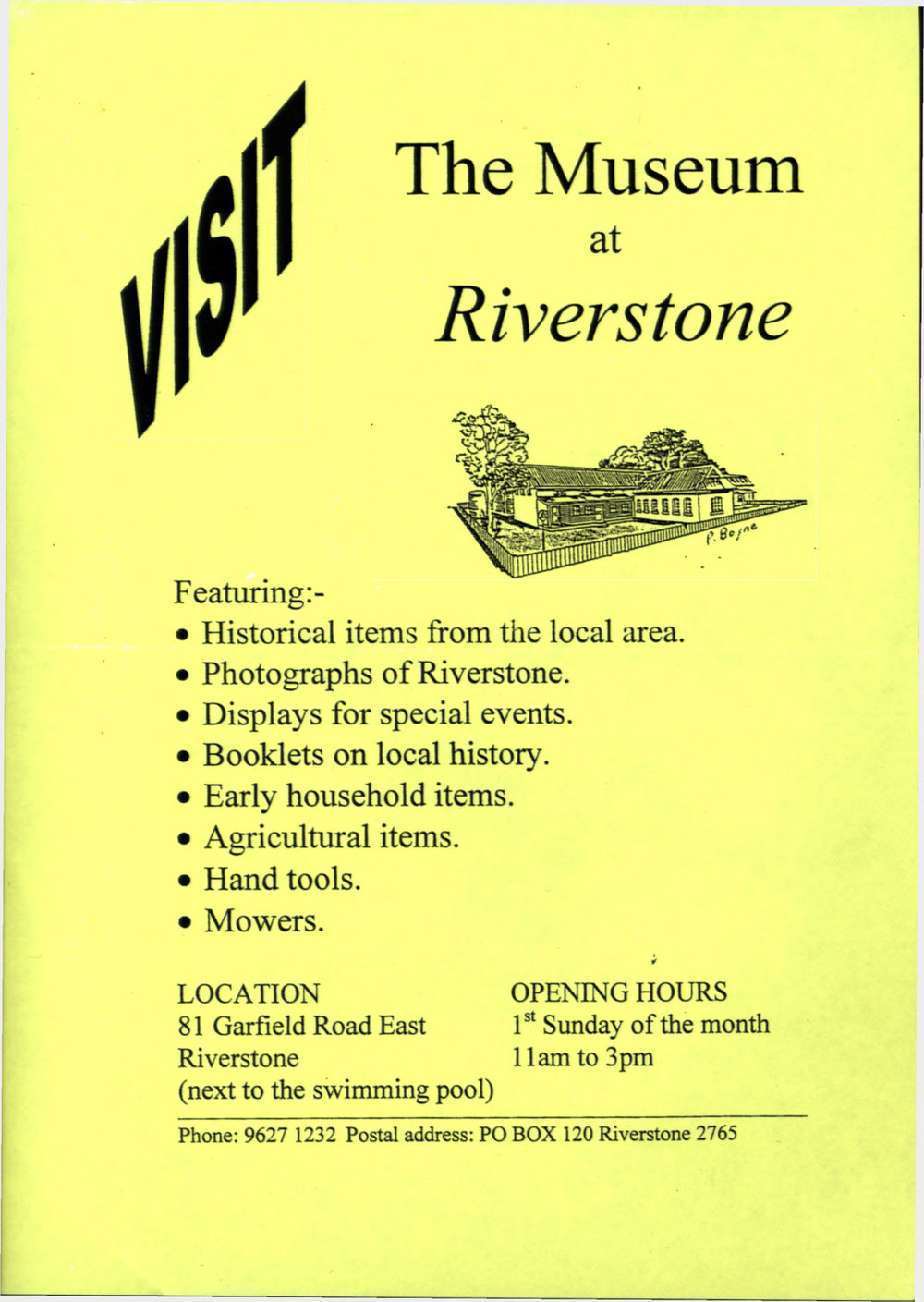 Riverstone &amp; District Historical Society and Museum