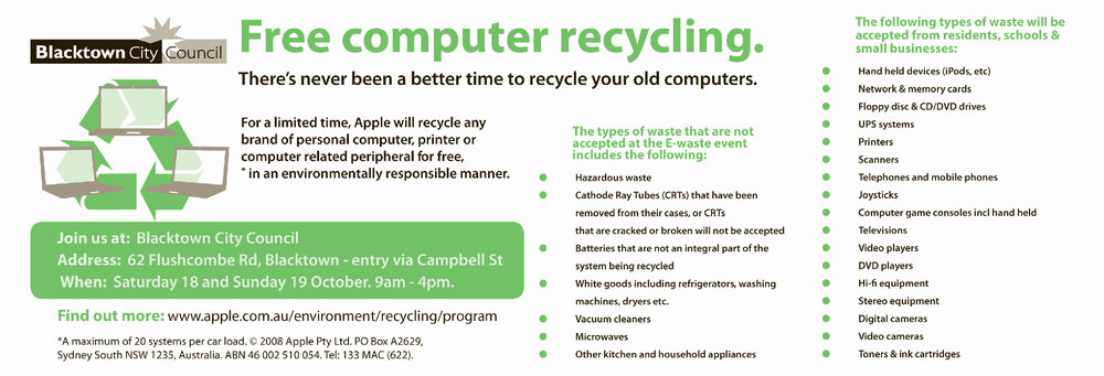 Free Computer Recycling, 2008