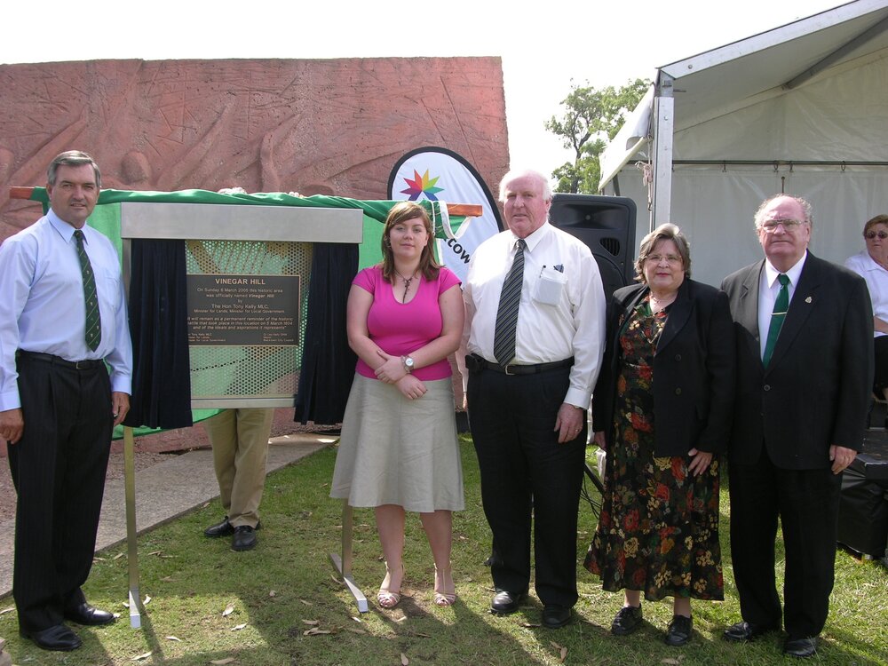 Vinegar Hill, official naming of historic area