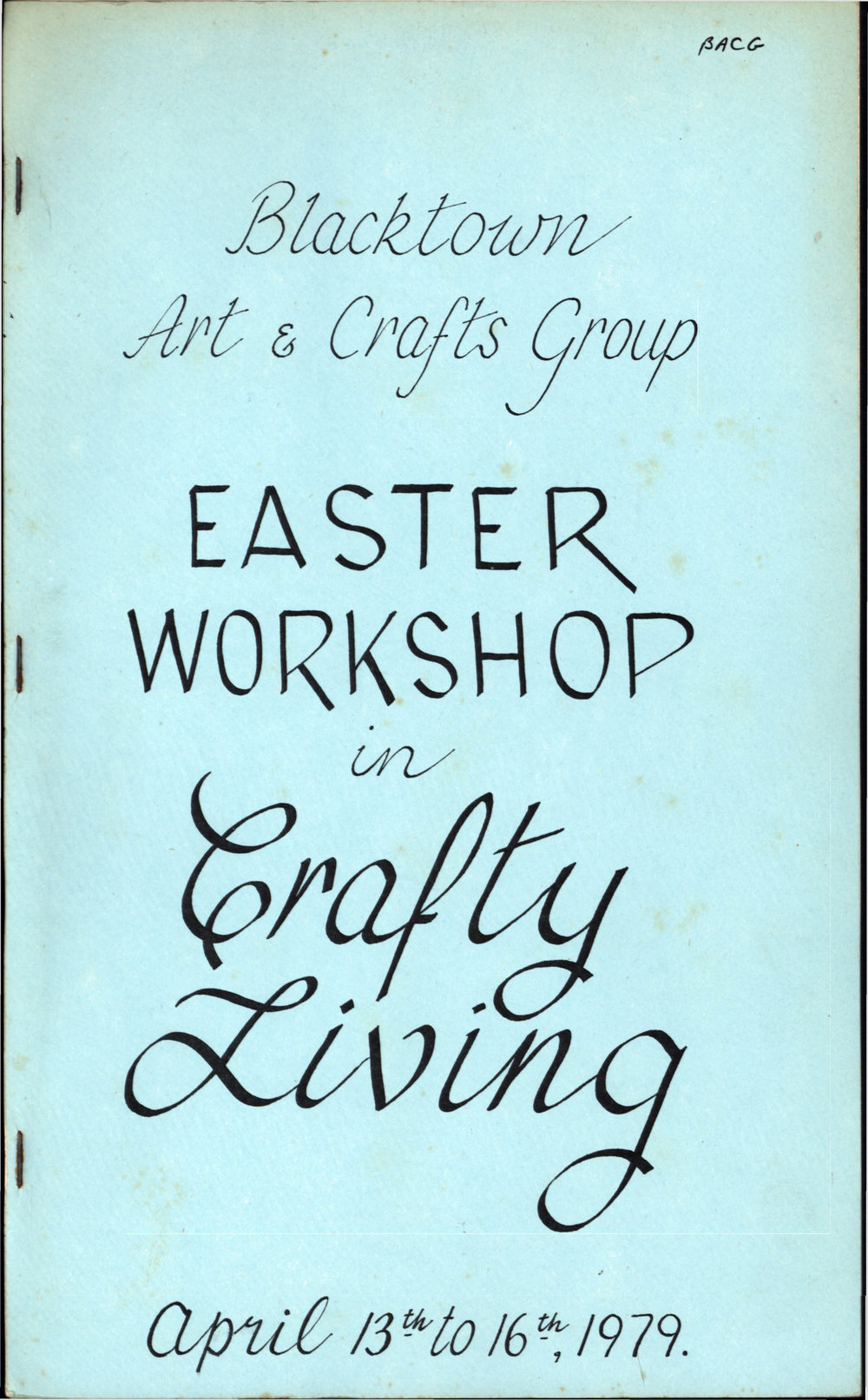 Blacktown Art &amp; Crafts Group Easter Workshop, 1979