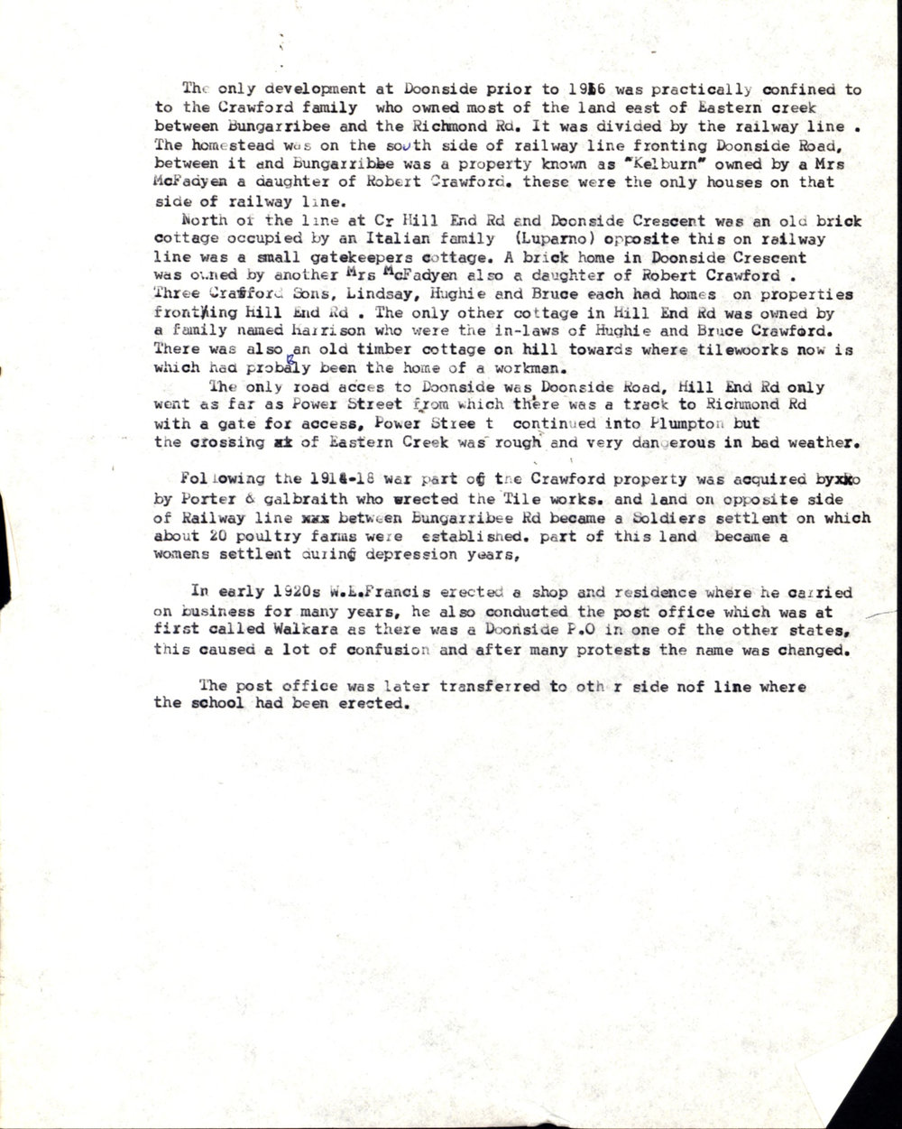 Development of Doonside