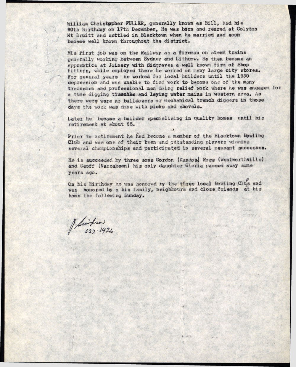 William Christopher Fuller - biography