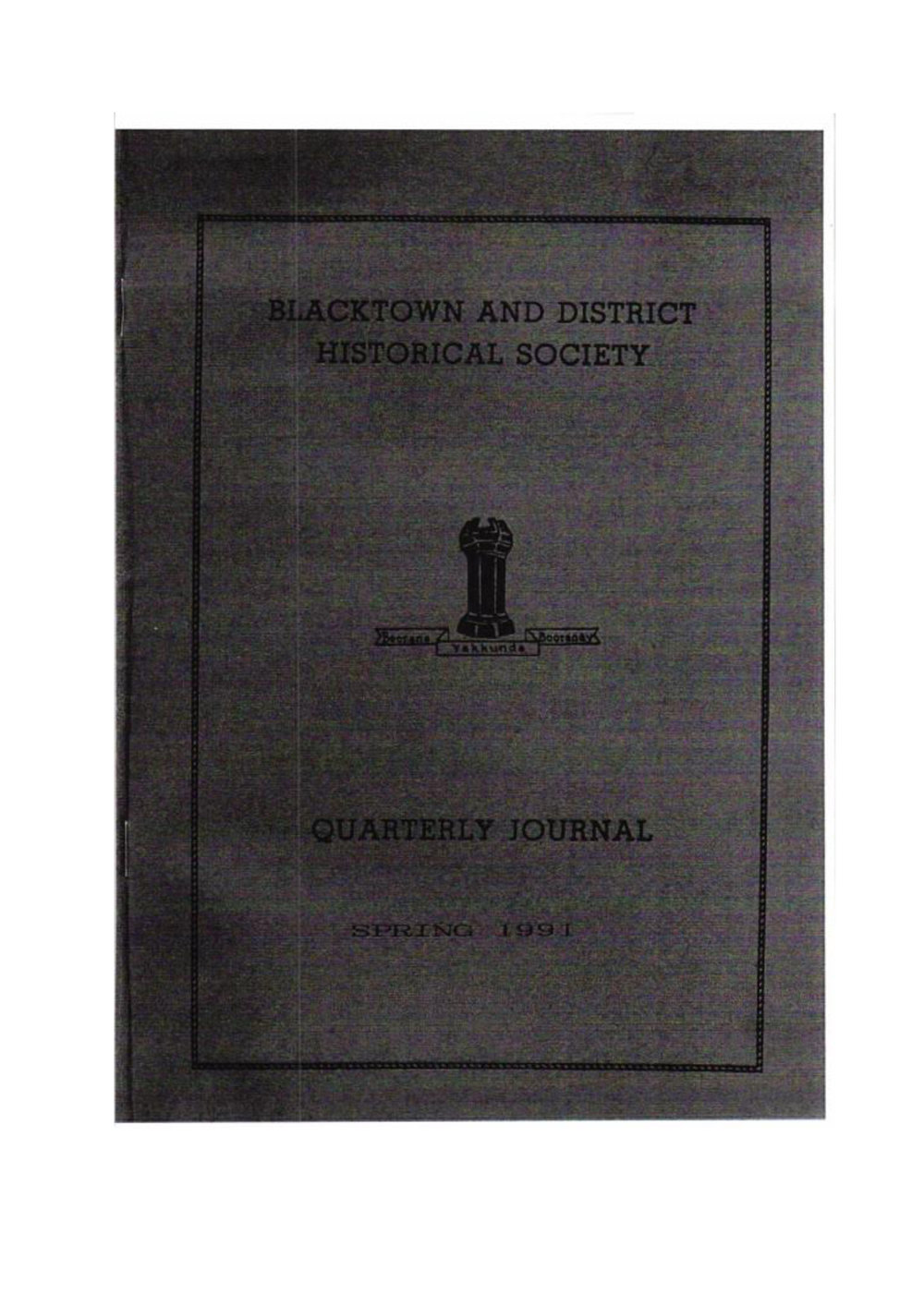 Quarterly Journal, Spring 1991 