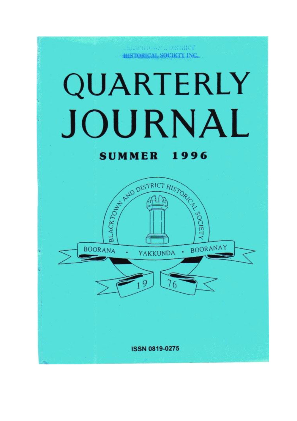 Quarterly Journal, Summer 1996