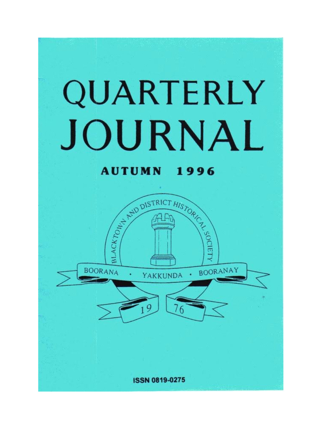 Quarterly Journal, Autumn 1996