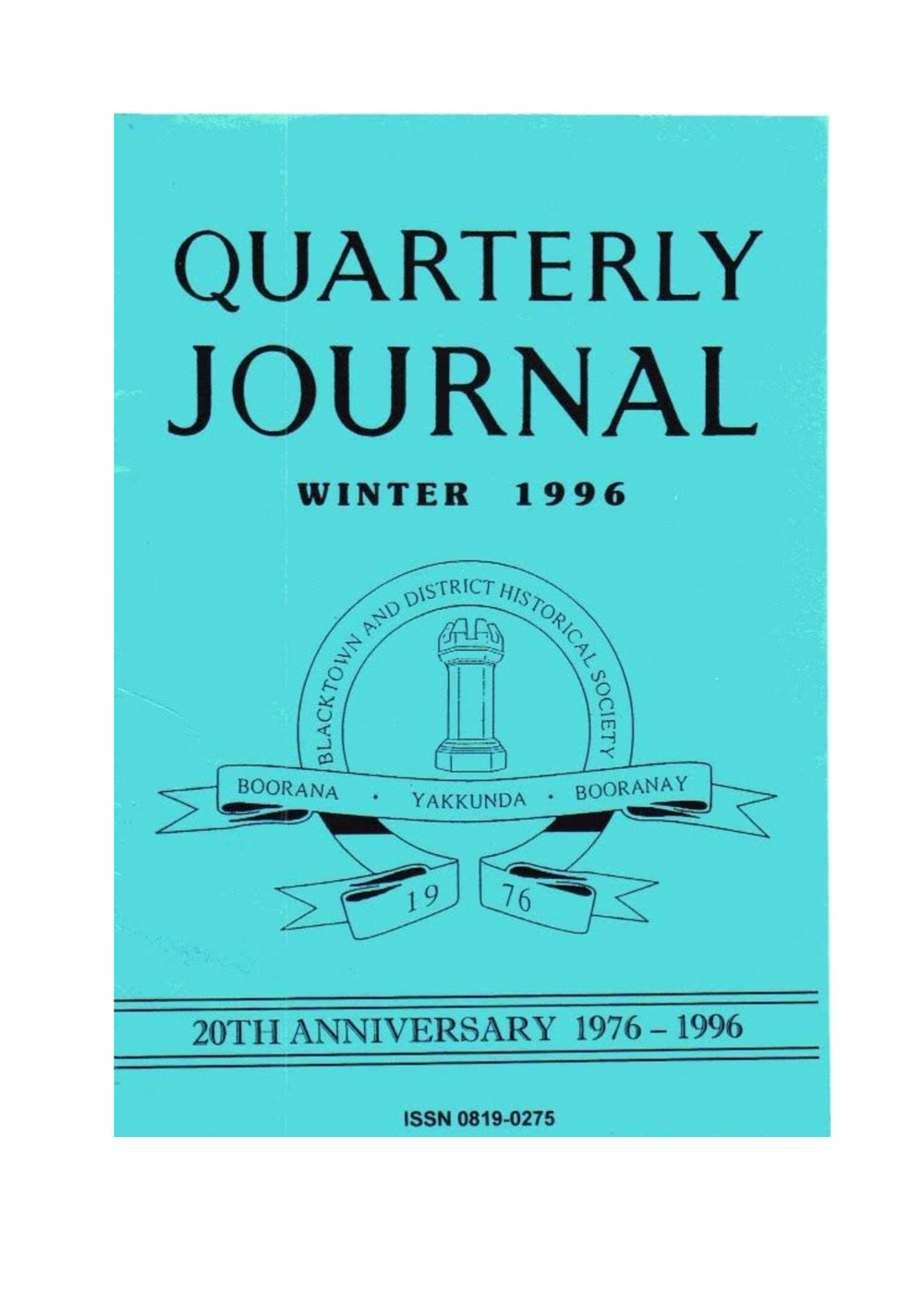 Quarterly Journal, Winter 1996