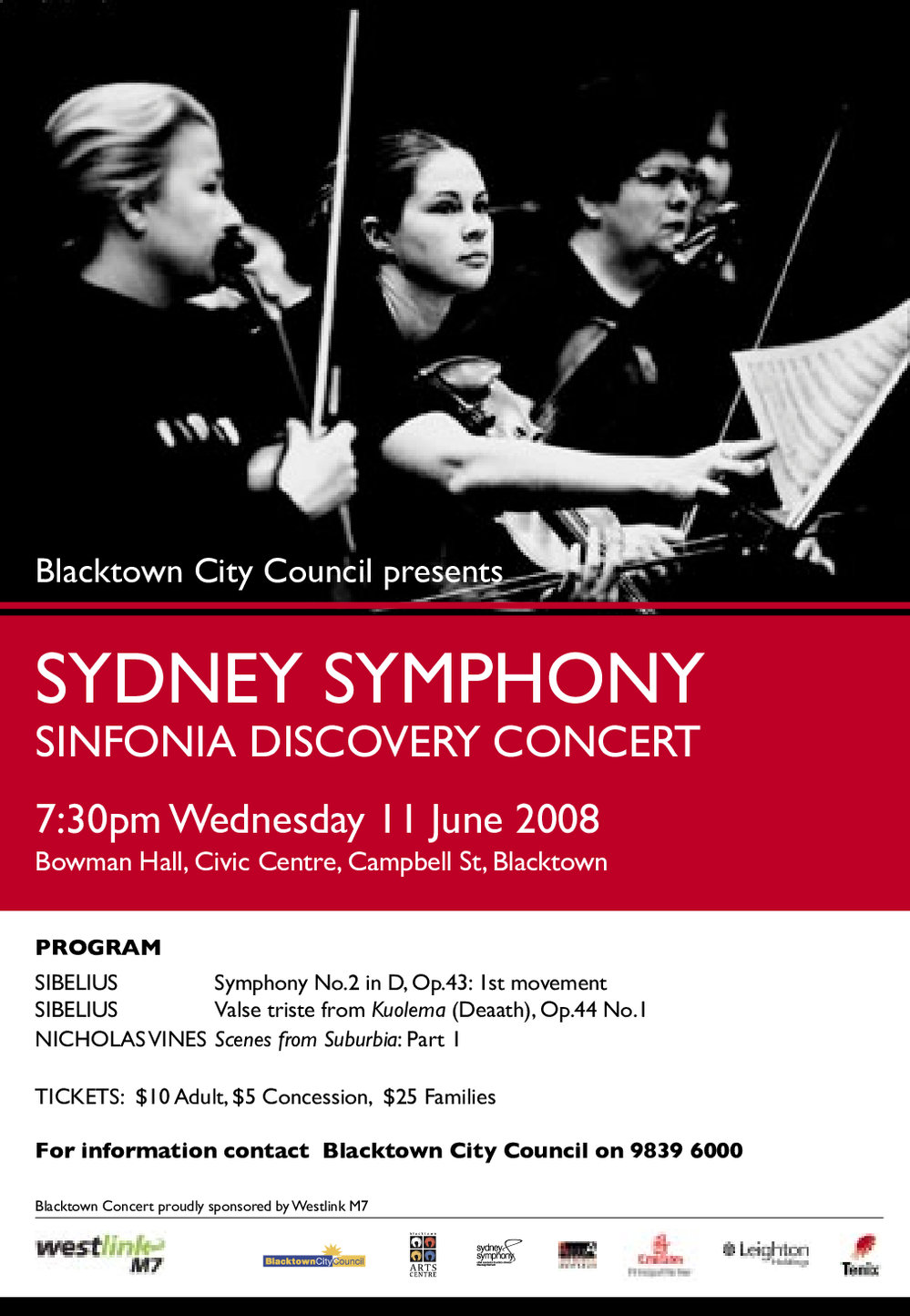 Sydney Symphony Sinfonia Discovery Concert, 2008