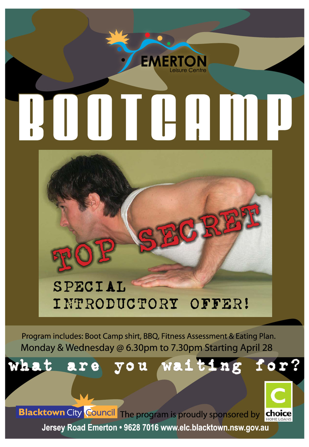 Emerton Leisure Centre, Bootcamp