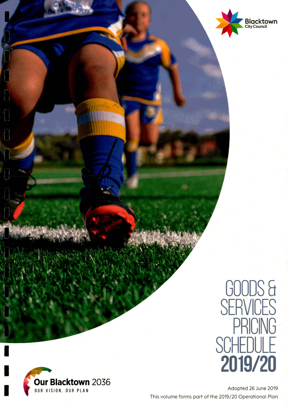 Blacktown City Council Goods and Services Pricing Schedule, 2019/20