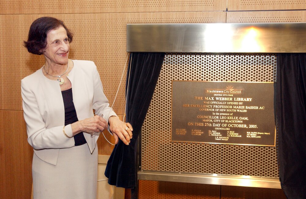 Max Webber Library, official opening