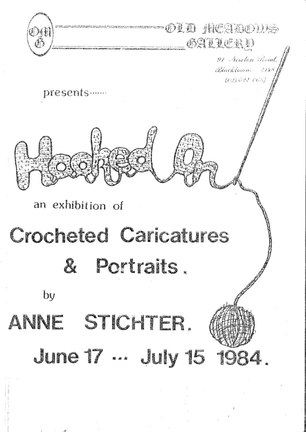 Hooked on Crochet Exhibition, 1984