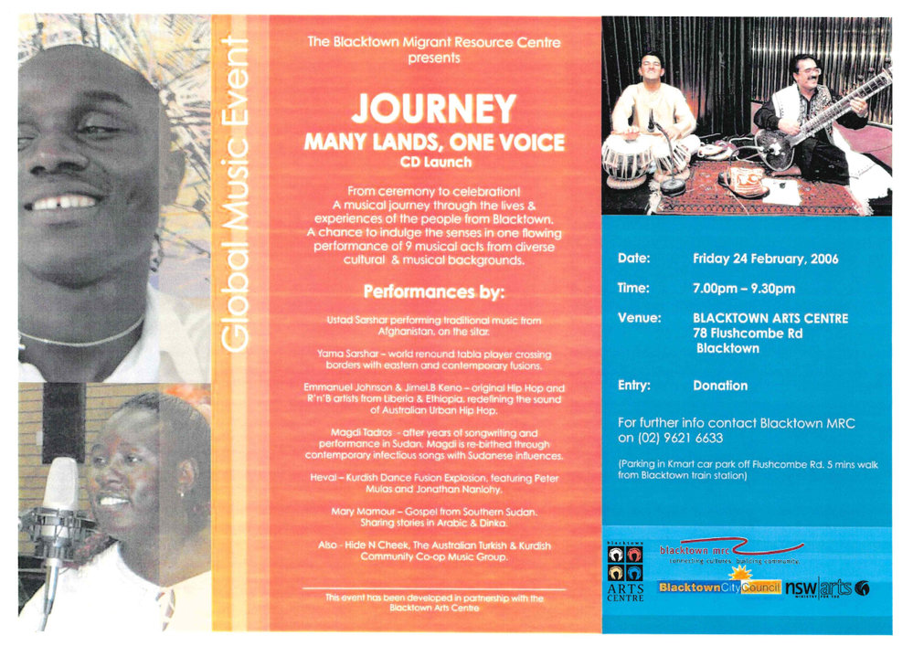  Journey Many Lands, One Voice  CD Launch, 2006
