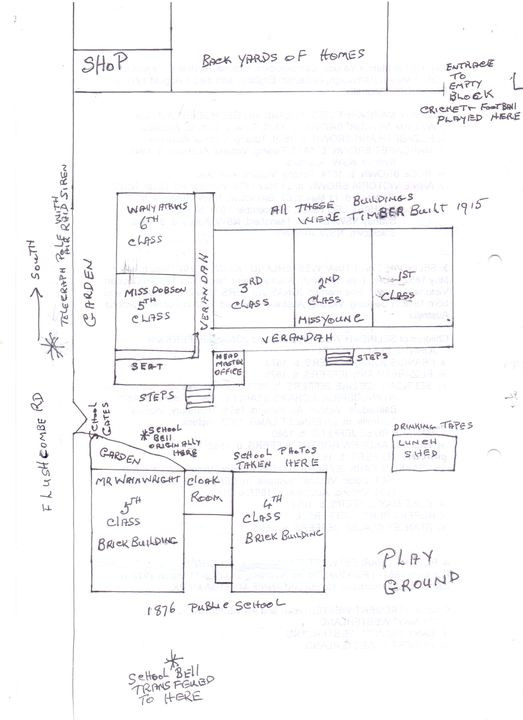 Sketch, Blacktown Public School, 1940s