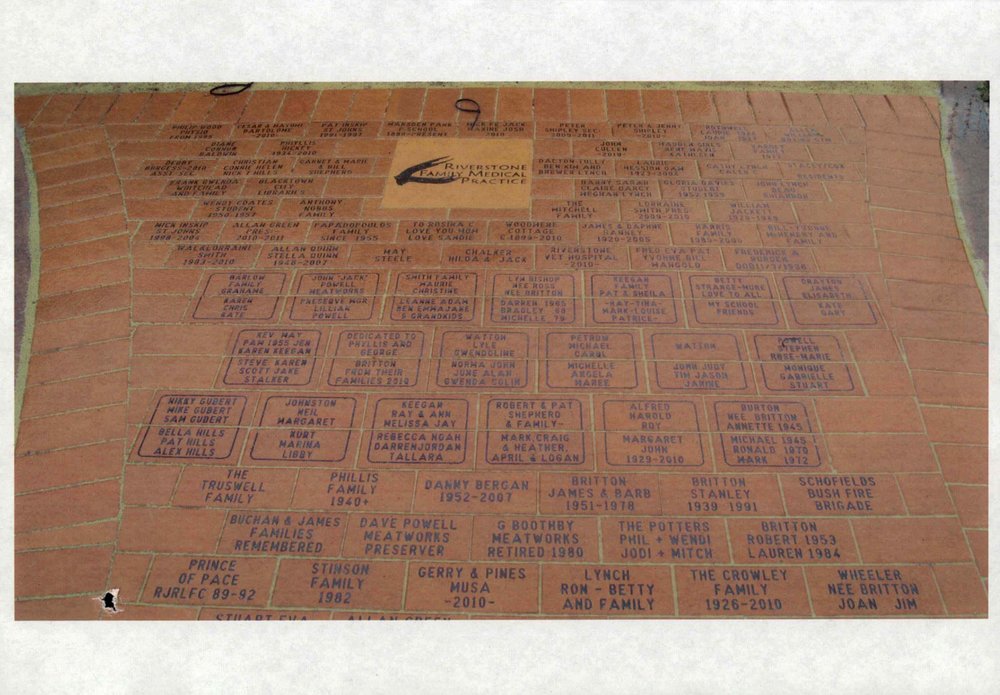 Bicentennial pavers at Lions Park, Riverstone