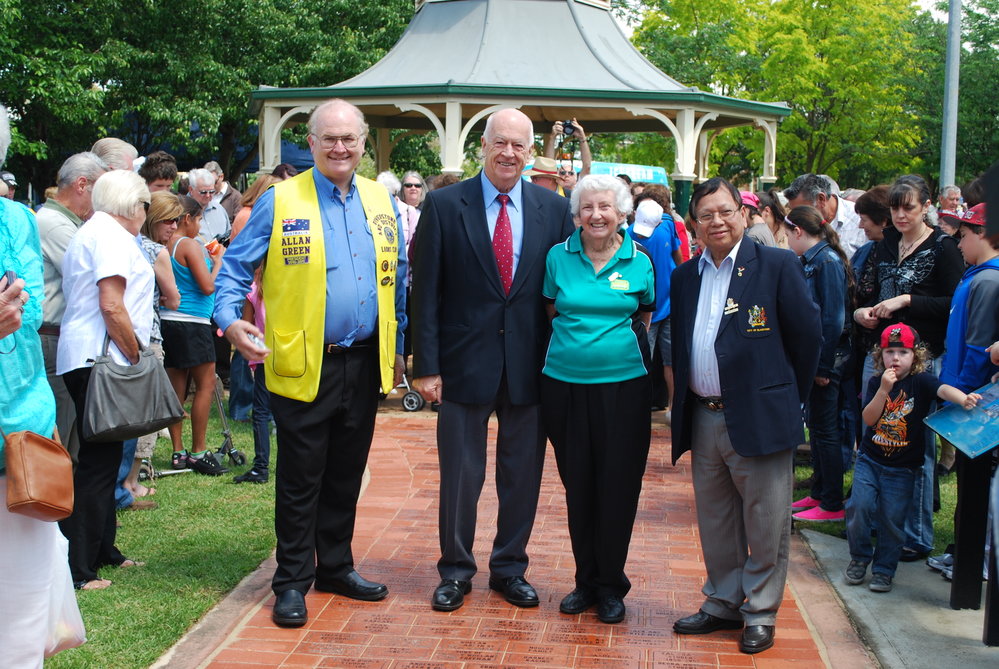 Official unveiling of Bicentennial pavers at Lions Park, Riverstone