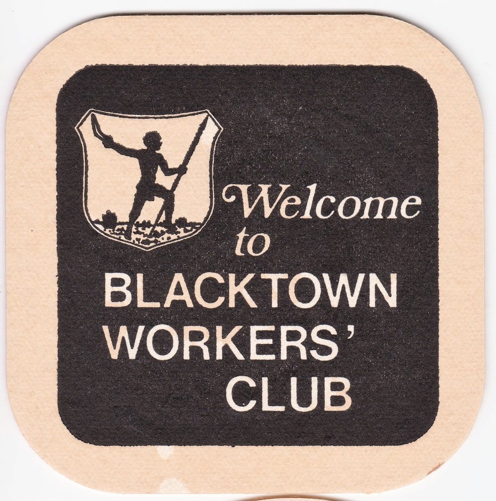 Blacktown Workers' Club, drink coaster