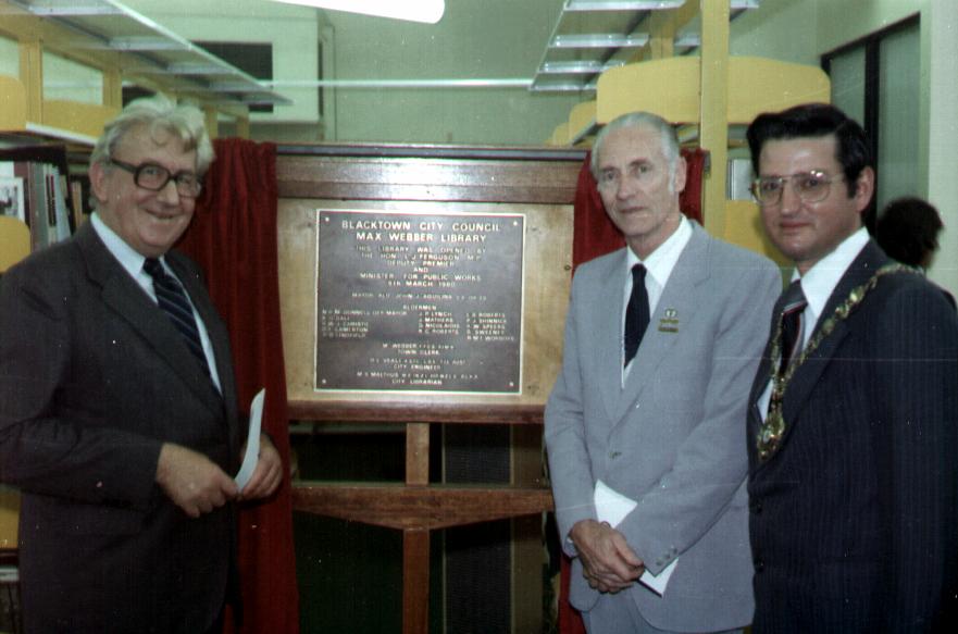 Max Webber Library, Blacktown - Official opening, 1980