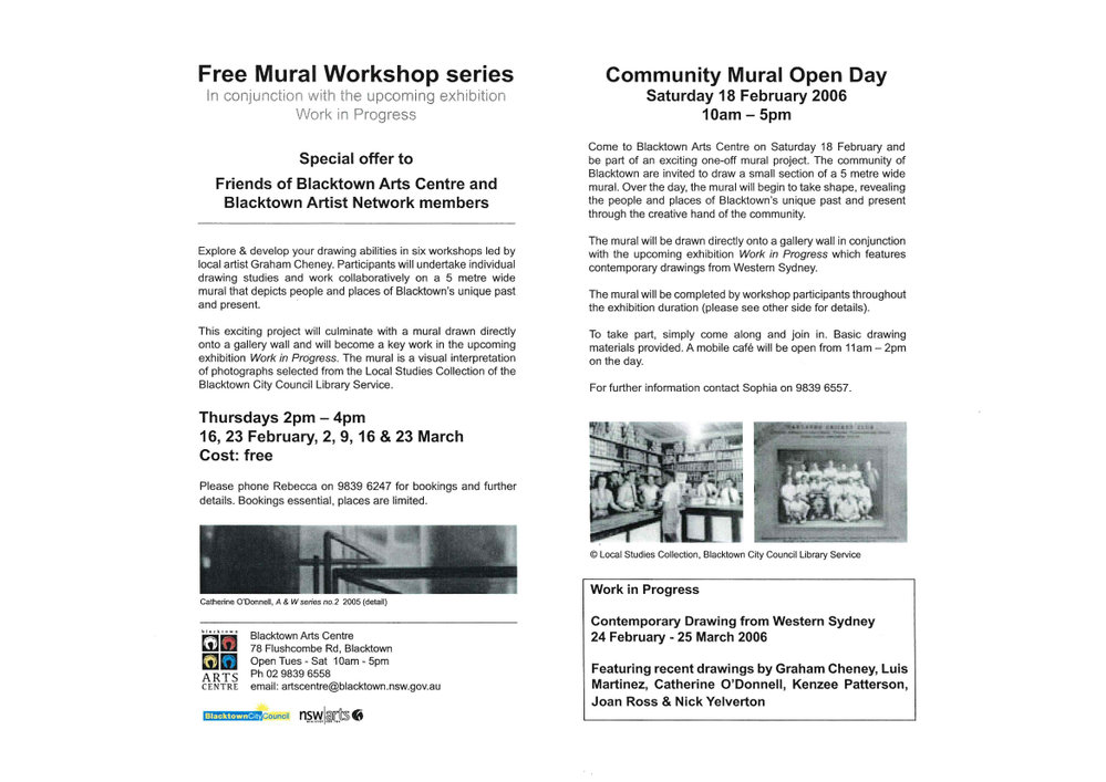 Blacktown Arts Centre Free Mural Workshop Series, 2006