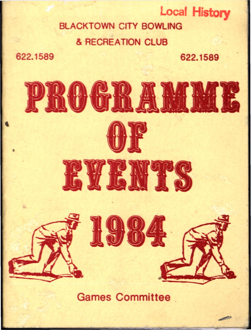 Blacktown Bowling &amp; Recreation Club -  Programme of events, 1984