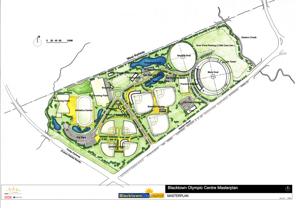 Blacktown Olympic Centre Masterplan, 2004