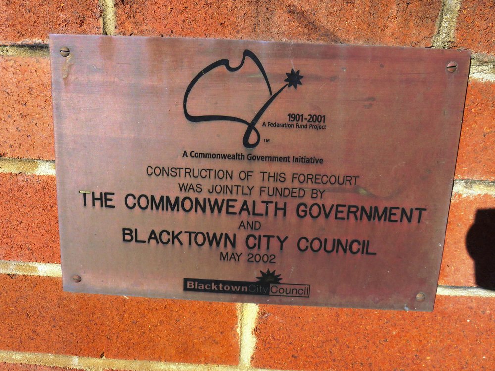 Blacktown Arts Centre Forecourt - Plaque