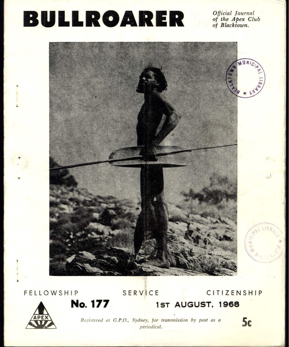 Bullroarer, Apex Club of Blacktown, 1 August 1968