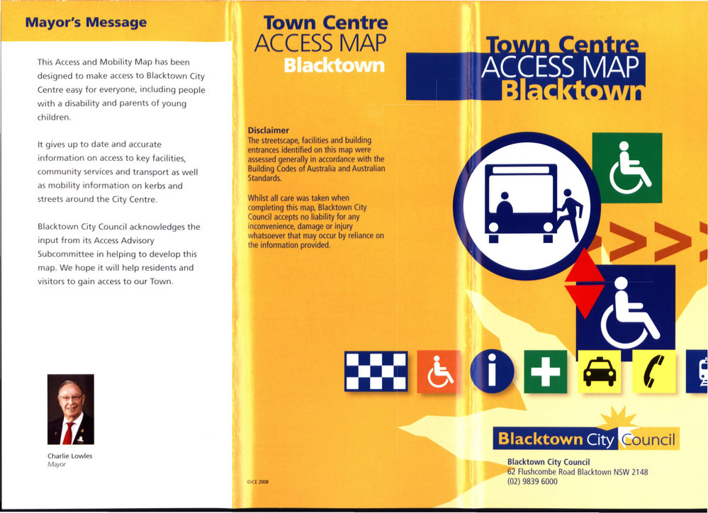Blacktown Town Centre Access Map, 2008