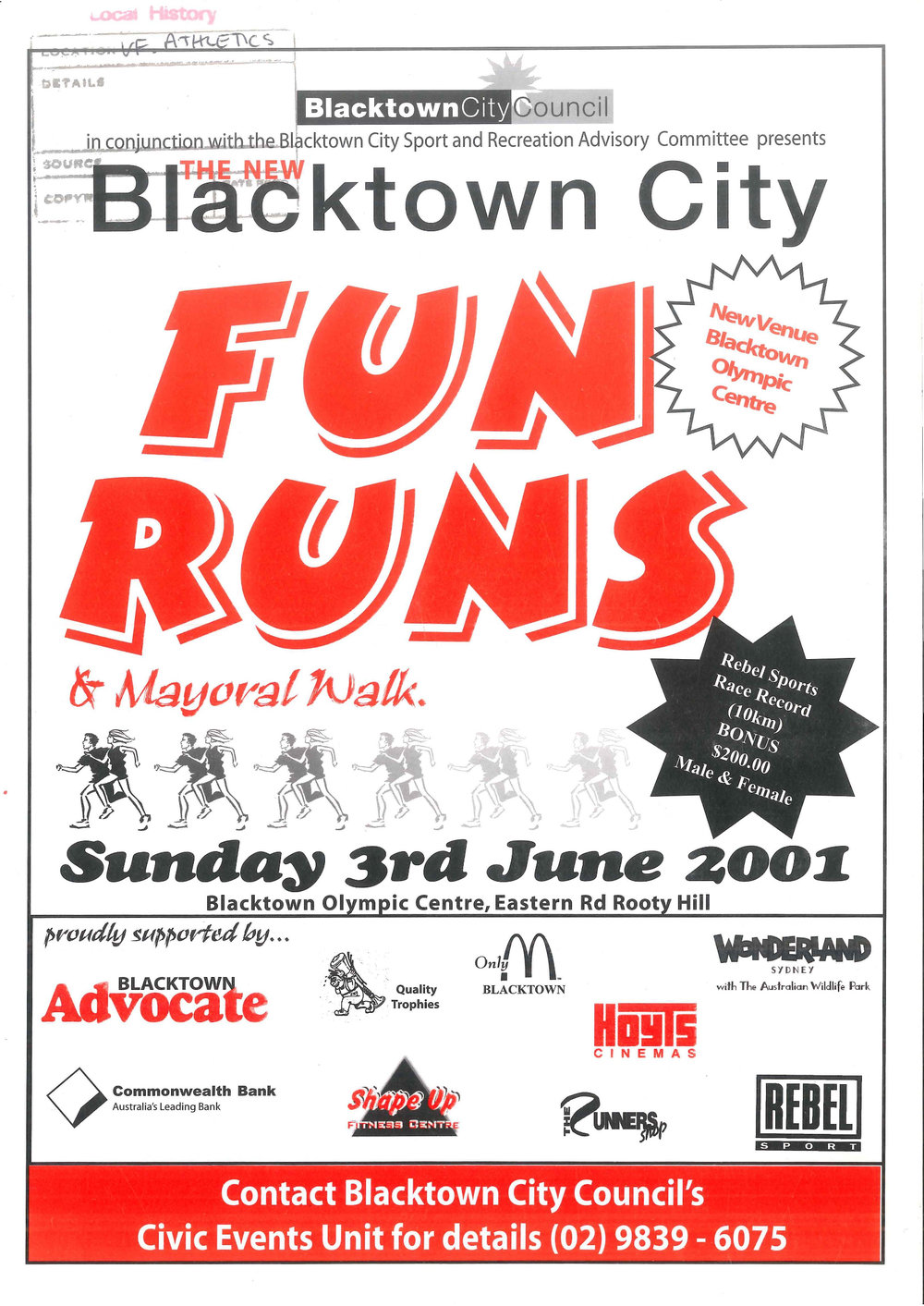 Blacktown City Fun Runs and Mayoral Walk, 2001