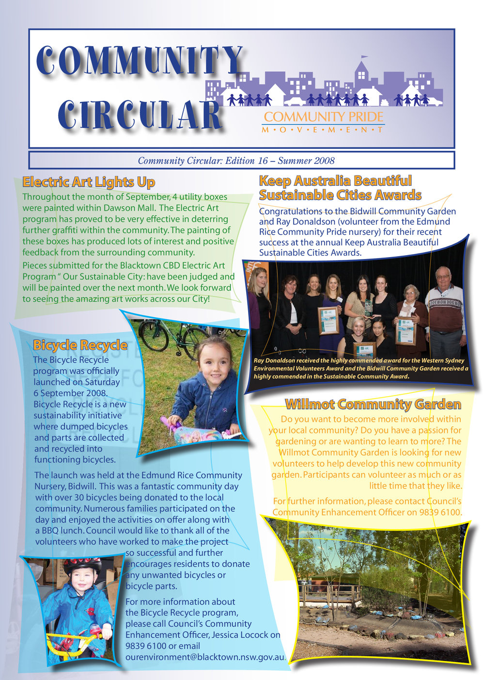 Community Circular, Community Pride Movement, Summer 2008