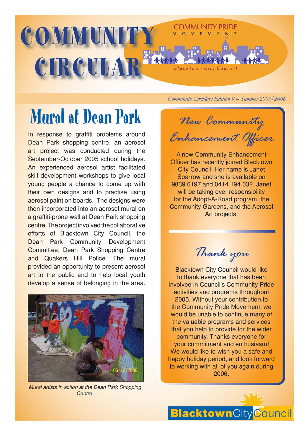 Community Circular, Community Pride Movement,  Summer, 2005/2006