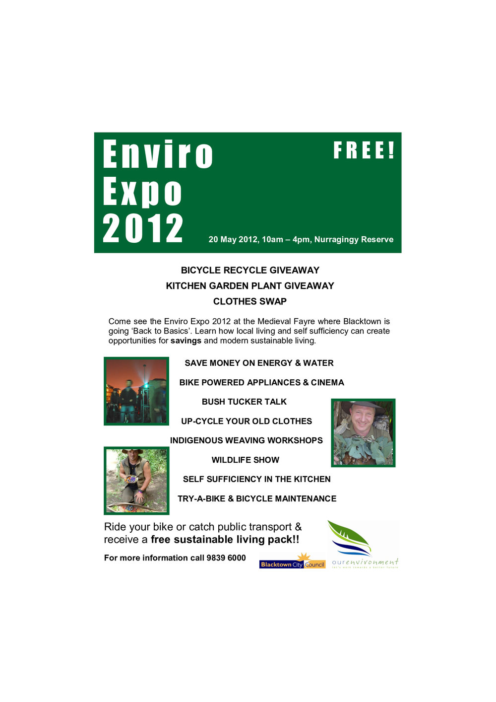 Enviro Expo, Nurragingy Reserve, 2012