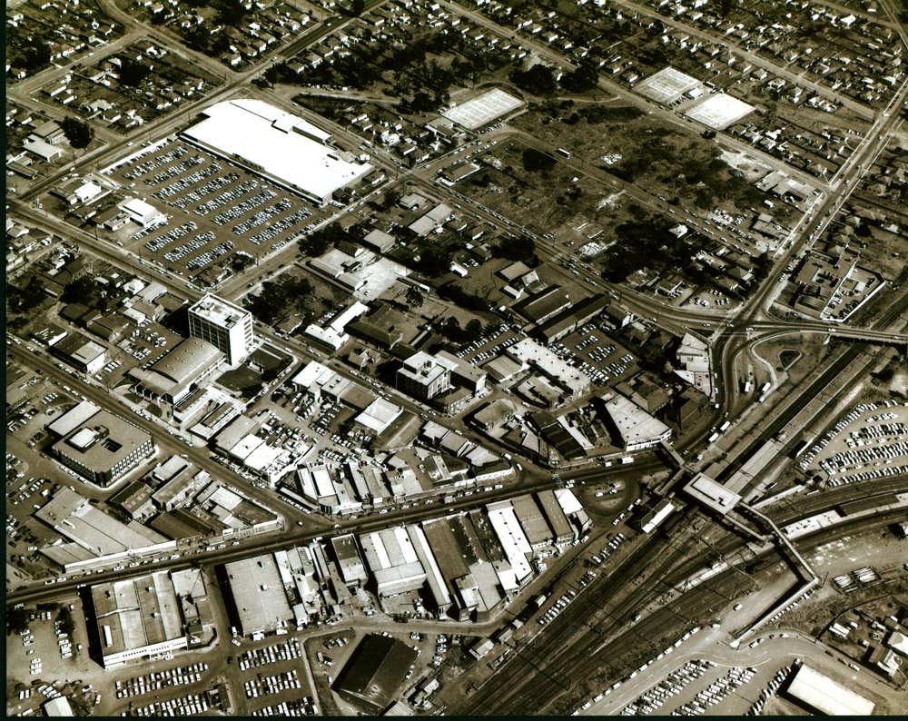 Aerial view of Blacktown CBD