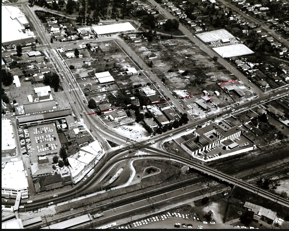 Aerial view of Blacktown CBD