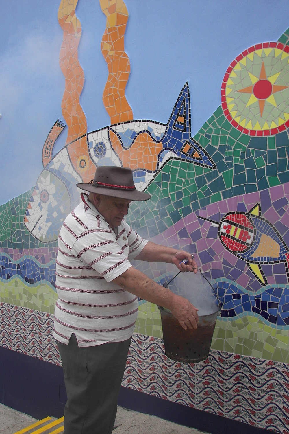 Mount Druitt Swimming Centre Mosaic Mural, official opening