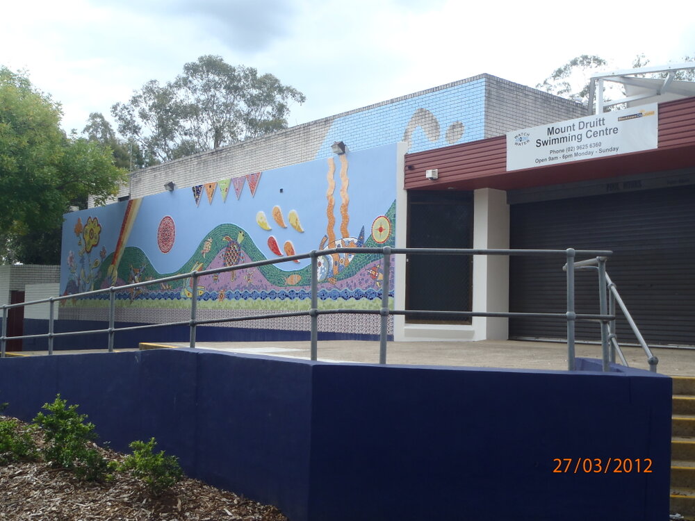 Mount Druitt Swimming Centre Mosaic Mural