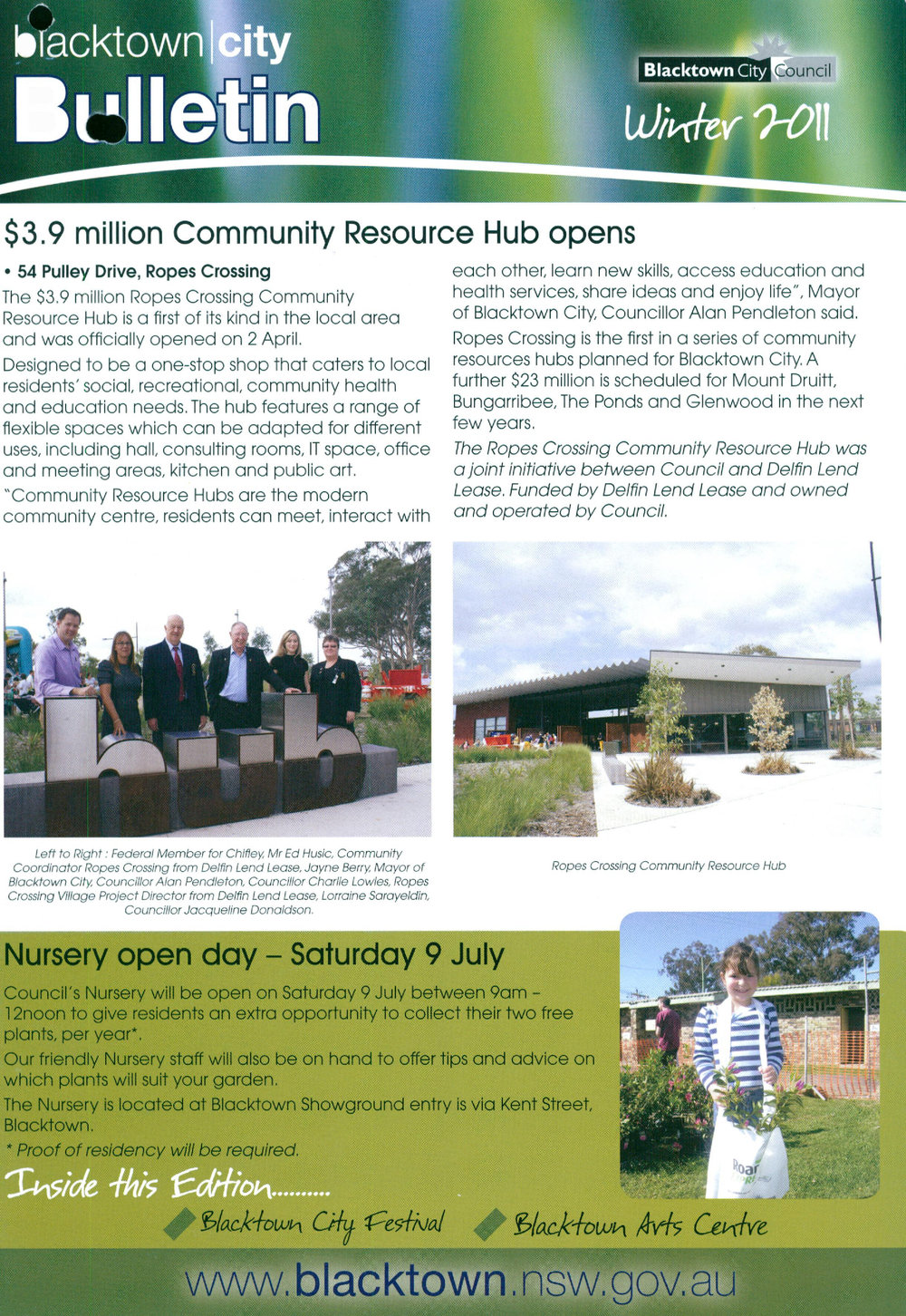 Blacktown City Bulletin, Winter 2011